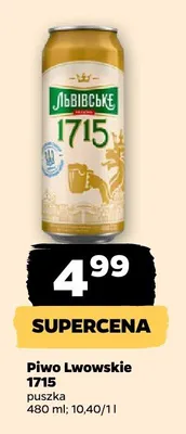 Piwo Lwowskie 1715 promocja w Netto
