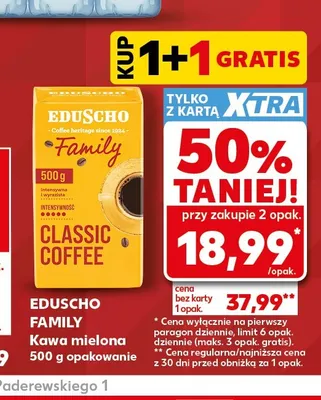 Kawa mielona Eduscho Family promocja w Kaufland
