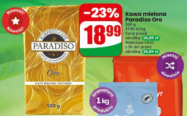 Kawa mielona Paradiso Oro promocja w Dino