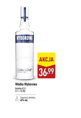 Wódka Wyborowa promocja w Aldi