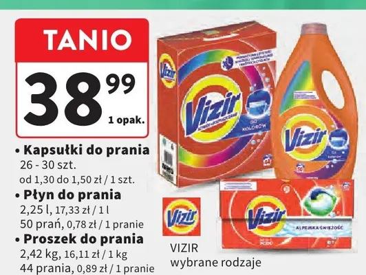 Kapsułki do prania promocja w Intermarche