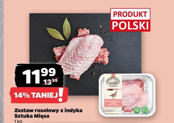 Zestaw rosołowy z indyka Sztuka Mięsa promocja w Netto