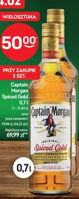 Rum Captain Morgan Spiced Gold promocja w Żabka