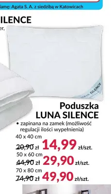 Poduszka pierze 40 x 40 cm Amw promocja w Salony Agata