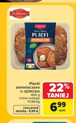 Placki ziemniaczane U Jędrusia promocja w Carrefour