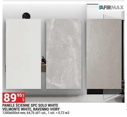 Panele ścienne Spc Ravenno Ivory Afirmax promocja w Merkury Market