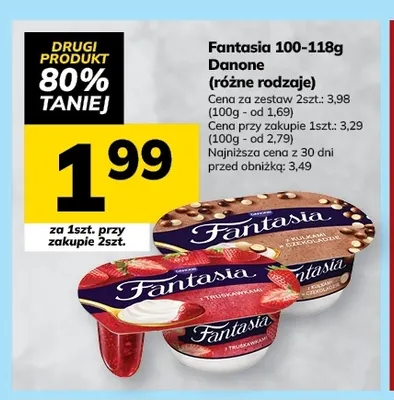 Jogurt Fantasia Danone promocja w Hitpol