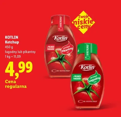 Ketchup pikantny Kotlin promocja w Lidl