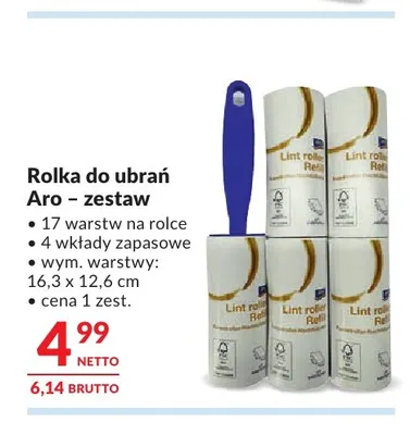 Rolka do ubrań zestaw Aro promocja w Makro