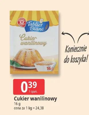 Cukier waniliinowy promocja w Leclerc