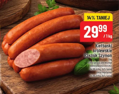 Kiełbaski królewskie Rzeźnik Szymon promocja w POLOmarket