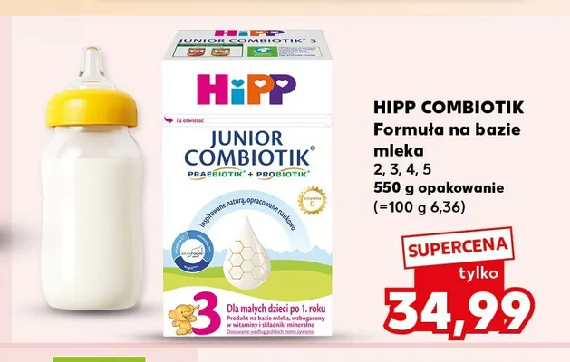 Mleko modyfikowane HiPP Combiotik promocja w Kaufland