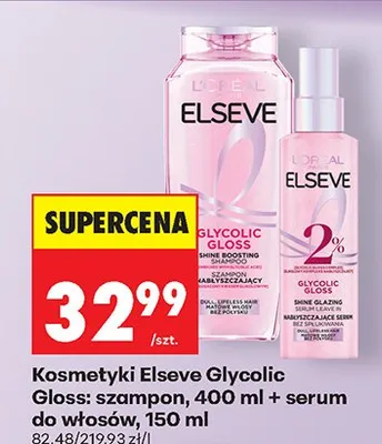 Szampon Elseve Glycolic Gloss Shine Boosting promocja w Biedronka