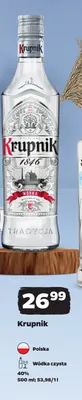 Wódka czysta Krupnik promocja w Netto