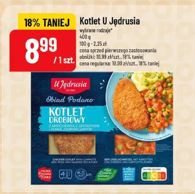 Kotlet U Jędrusia wybrane rodzaje promocja w POLOmarket