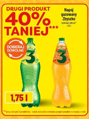 Napój gazowany Zbyszko 3 Pomarańcze promocja w POLOmarket