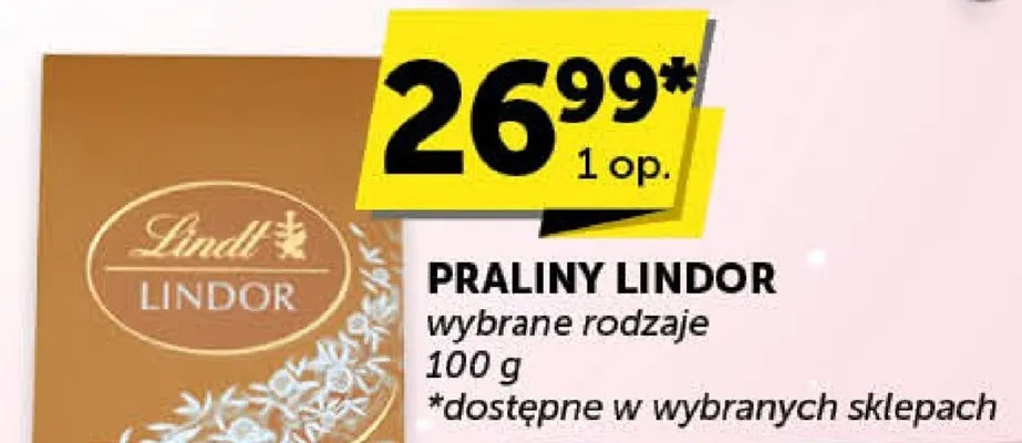 Praliny LINDOR wybrane rodzaje promocja w ABC
