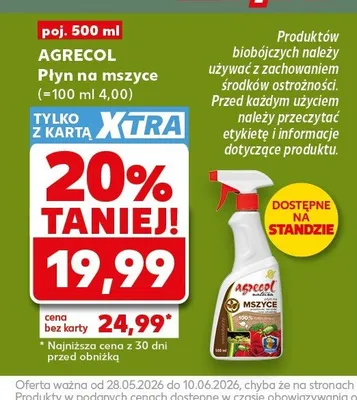 Płyn na mszyce AGRECOL promocja w Kaufland