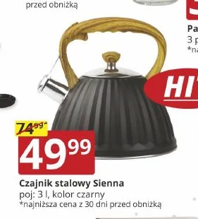 Czajnik stalowy Sienna promocja w Prymus AGD