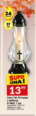 Znicz TM-93 Lampa z aplikacją R-MAX promocja w Twój Market