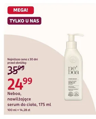 Serum do ciała Neboa, nawilżające serum do ciała, 175 ml promocja w Rossmann