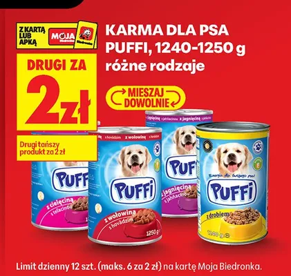 Karma dla psa Puffi promocja w Biedronka