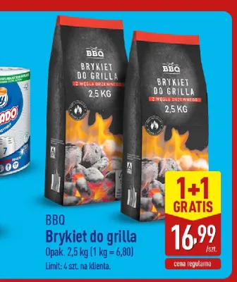 Brykiet do grilla BBQ promocja w Aldi