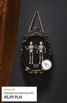 Halloweenowa dekoracja LED promocja w Sinsay