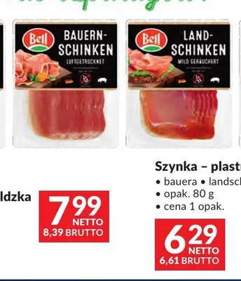 Szynka Bauern-Schinken Bell plastry promocja w Makro