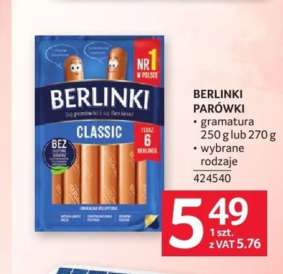 Parówki Berlinki promocja w Selgros