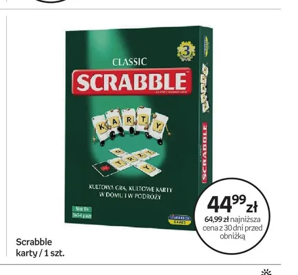 Gra karciana Scrabble promocja w Empik