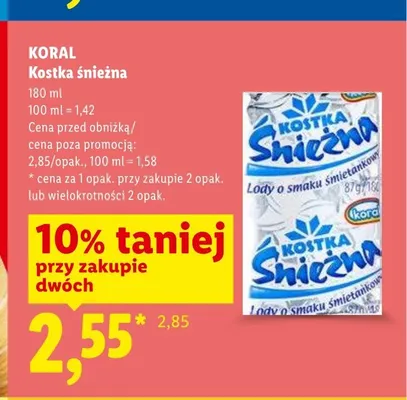 Kostka śnieżna 180ml promocja w Lidl