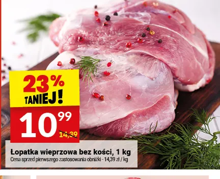Łopatka wieprzowa bez kości promocja w Twój Market