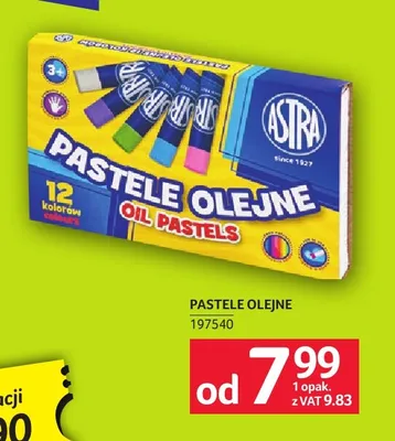 Pastele olejne Astra promocja w Selgros