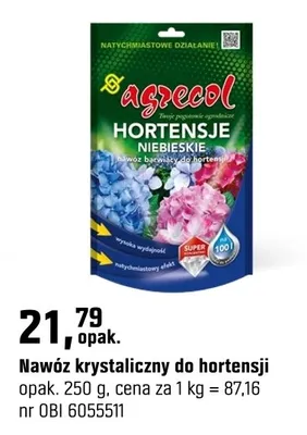 Nawóz krystaliczny do hortensji promocja w OBI