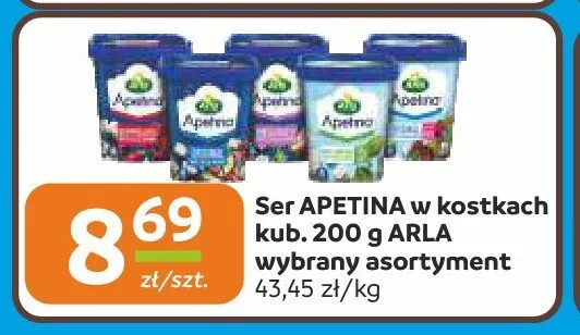 Ser Apetina w kostkach Arla promocja w Społem Częstochowa