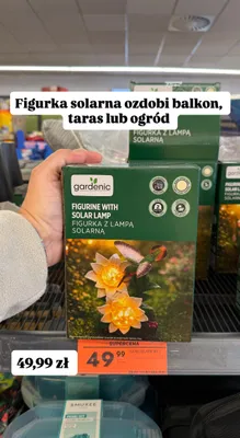 Figurka z lampą solarną Gardenic promocja w Biedronka
