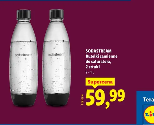 Butelki zamienne do saturatora, 2 sztuki promocja w Lidl