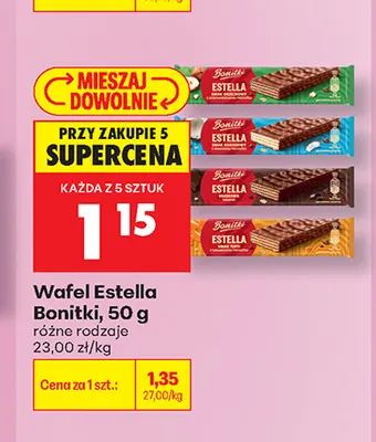 Wafel Estella Bonitki promocja w Biedronka