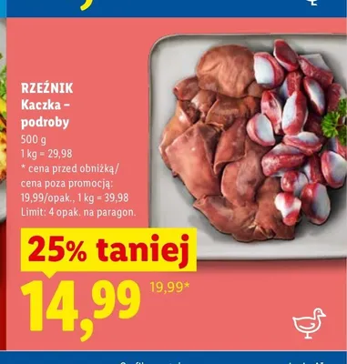 Kaczka - podroby Rzeźnik promocja w Lidl