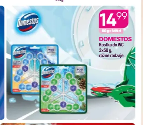Kostka do WC Domestos 3-pak promocja w Drogerie Koliber