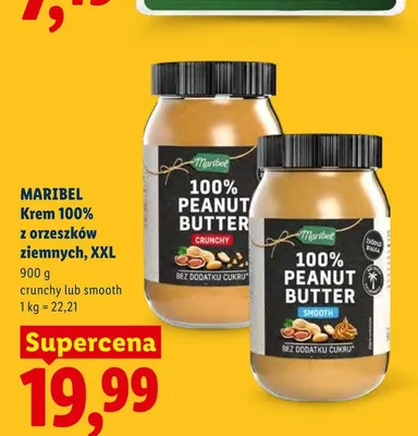 Krem 100% z orzeszków ziemnych Maribel Smooth XXL promocja w Lidl