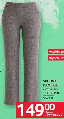 Spodnie damskie promocja w Selgros