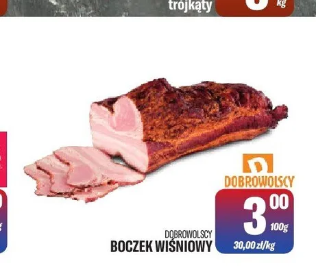 Boczek wiśniowy Dobrowolscy promocja w Tomi Markt