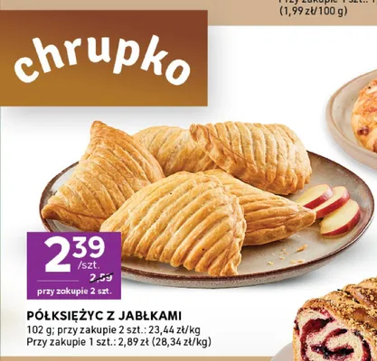Półksiężyc z jabłkami promocja w Stokrotka