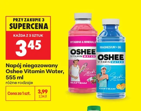 Napój niegazowany Oshee Vitamin Water Magnesium + B6 promocja w Biedronka
