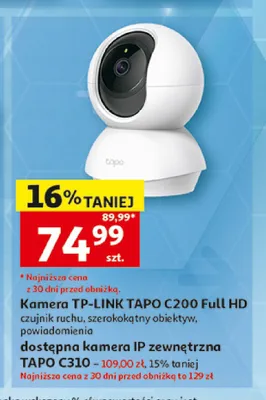 Kamera TP-LINK TAPO C200 Full HD promocja w Auchan