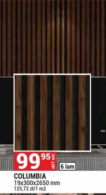 Akustyczna lamela na filcu Columbia 19x300x2650mm Parquet&Mercado promocja w Merkury Market