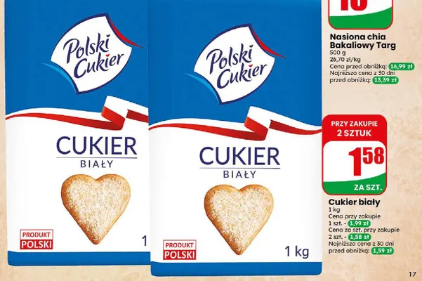 Cukier biały Polski promocja w Dino