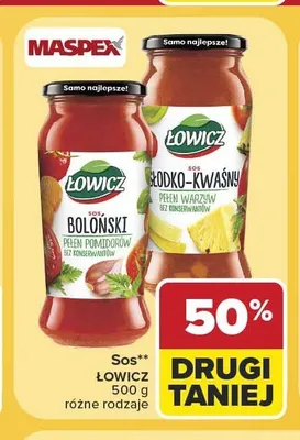 Sos boloński Łowicz promocja w Carrefour Market